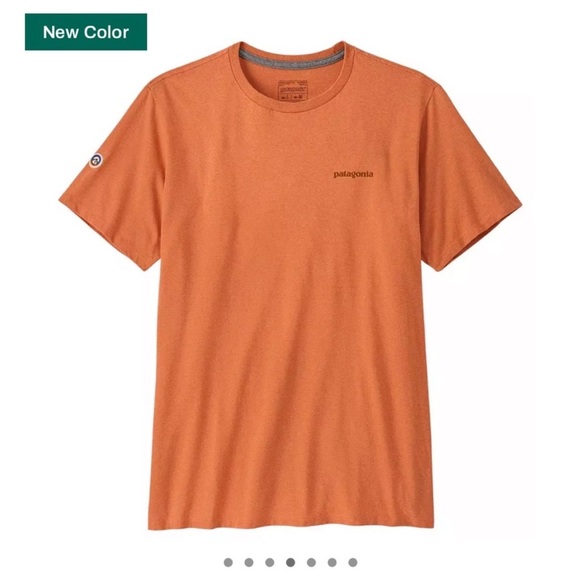 Patagonia Men's Medium Fitz Roy Icon Responsibili-Tee T-Shirt Orange Melon NWT - Picture 6 of 10